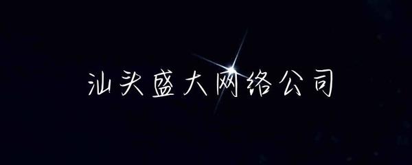 汕頭盛大網(wǎng)絡(luò)公司 引領(lǐng)汕頭網(wǎng)站建設(shè)新風(fēng)尚